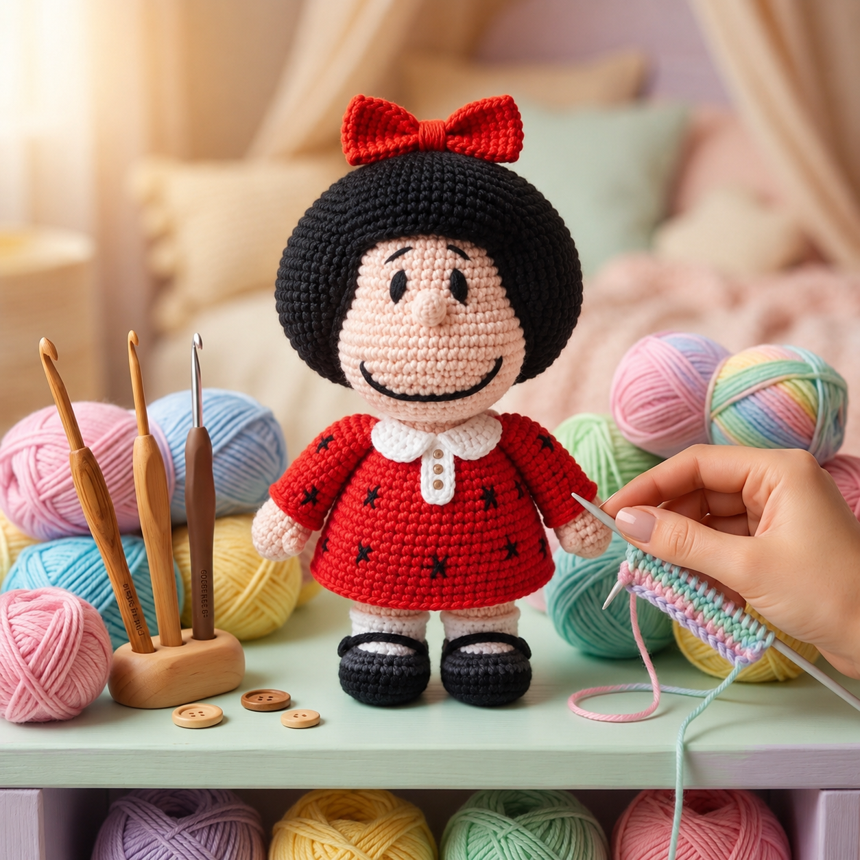 Mafalda Amigurumi en Anaquel
